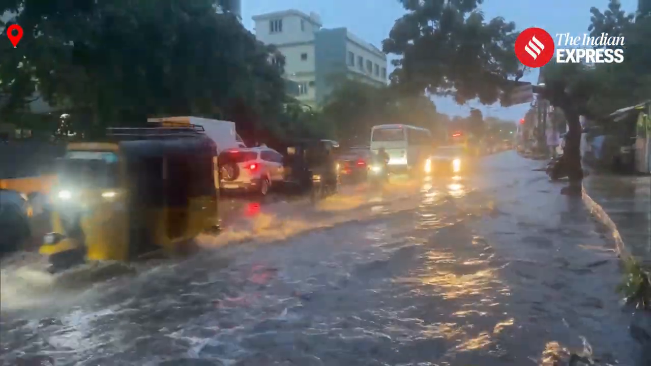  Tamil Nadu Rains_ Heavy Rainfall Causes Waterlogging In Several Areas Of Chennai and Other Areas.