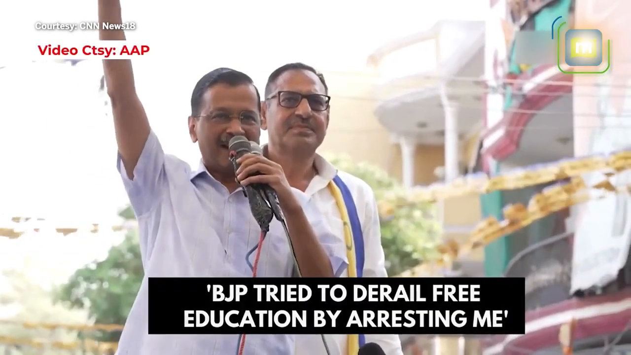  Delhi CM Arvind Kejriwal Accuses BJP Of Hindering Free Education By Arresting Him _ Elections 2024.