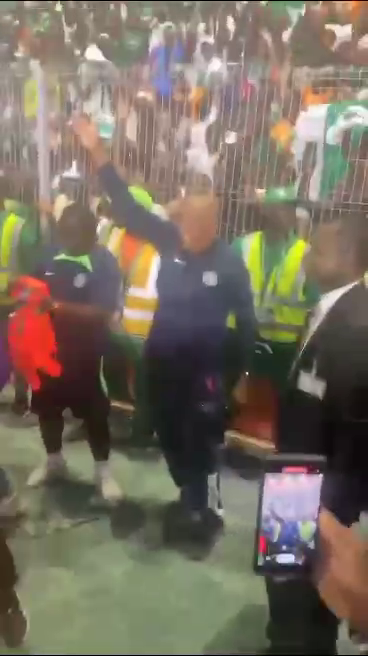 2024 AFCON: NIGERIAN PLAYERS CHANTED AS VP SHETTIMA WAVES