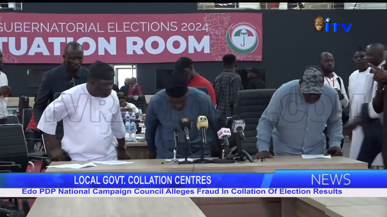  Edo PDP National Campaign Council Alleges Fraud In Collation Of Election Results.