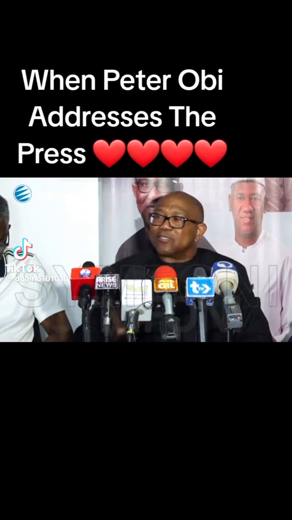 PETER OBI IN THE PRE ELECTION MATTERS
