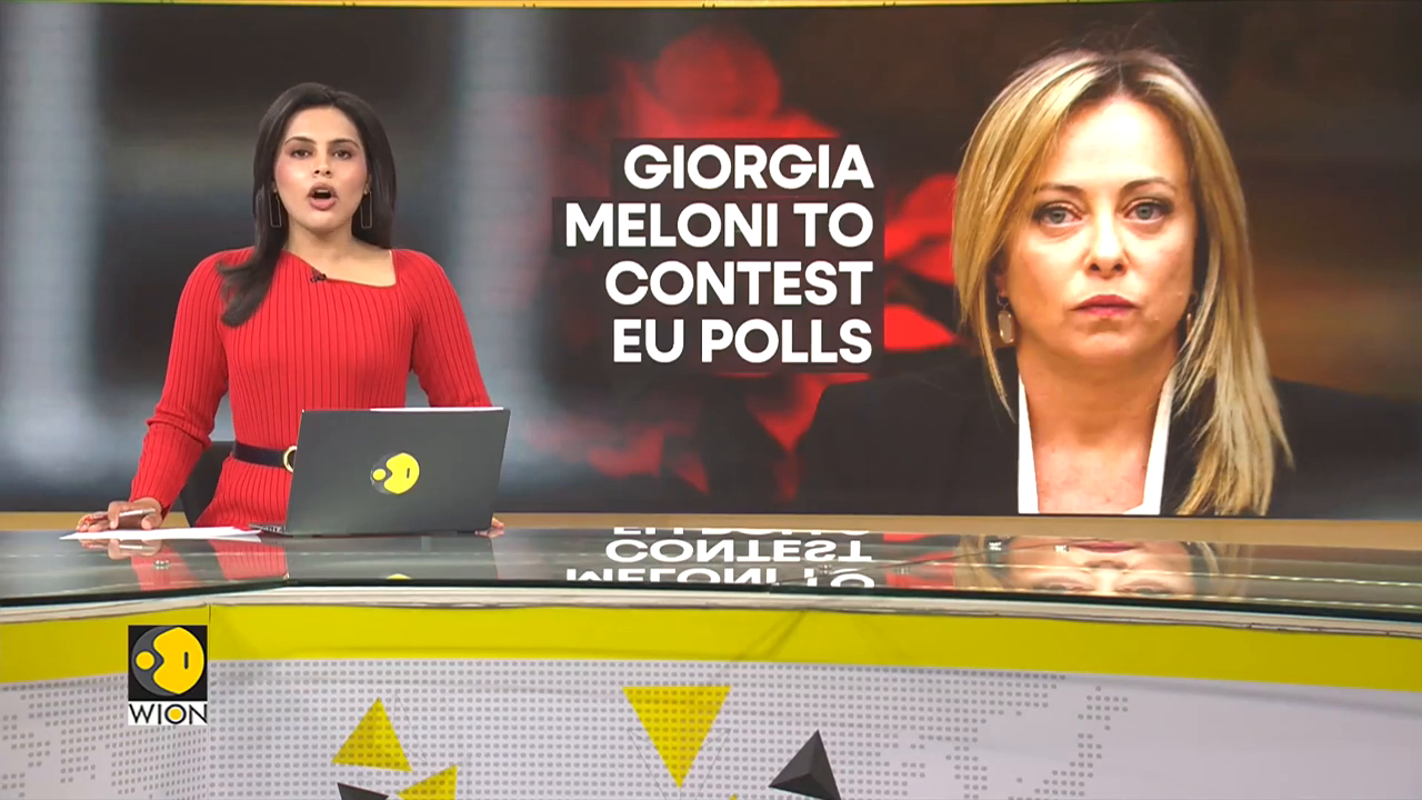 Italy PM Meloni announces candidacy at EU election _ WION.