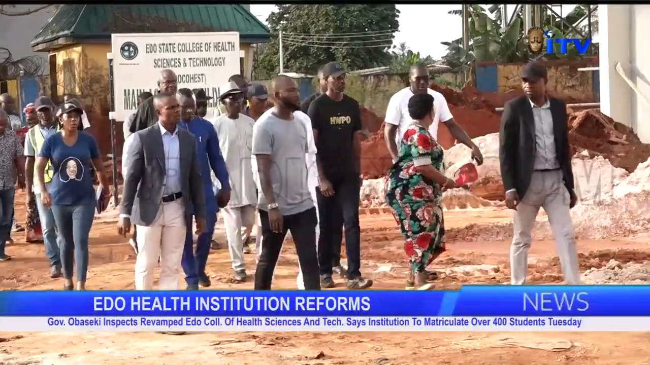 Obaseki Inspects Revamped Edo Health Sci. _ Tech. College, Announces 400_ Student Matriculation.